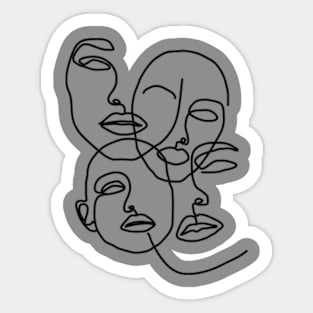 woman face Sticker